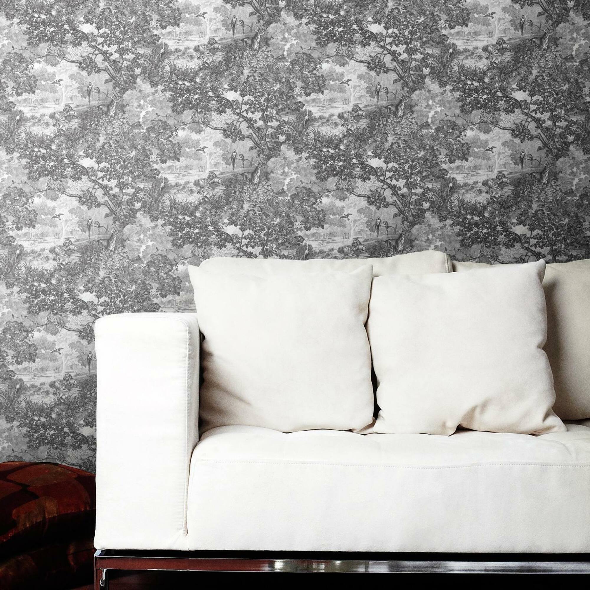 RoomMates Jungle Toile Peel & Stick Wallpaper